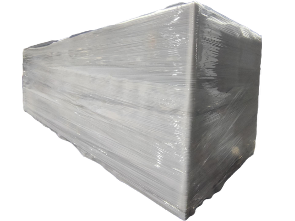 Stretch film fixation used in lithium-ion battery equipment packaging to prevent surface scratches and component movement